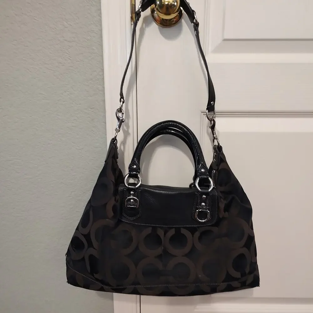 Coach Black Signature Tote Bag ID M0849-12943